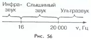 Частота инфразвука и ультразвука